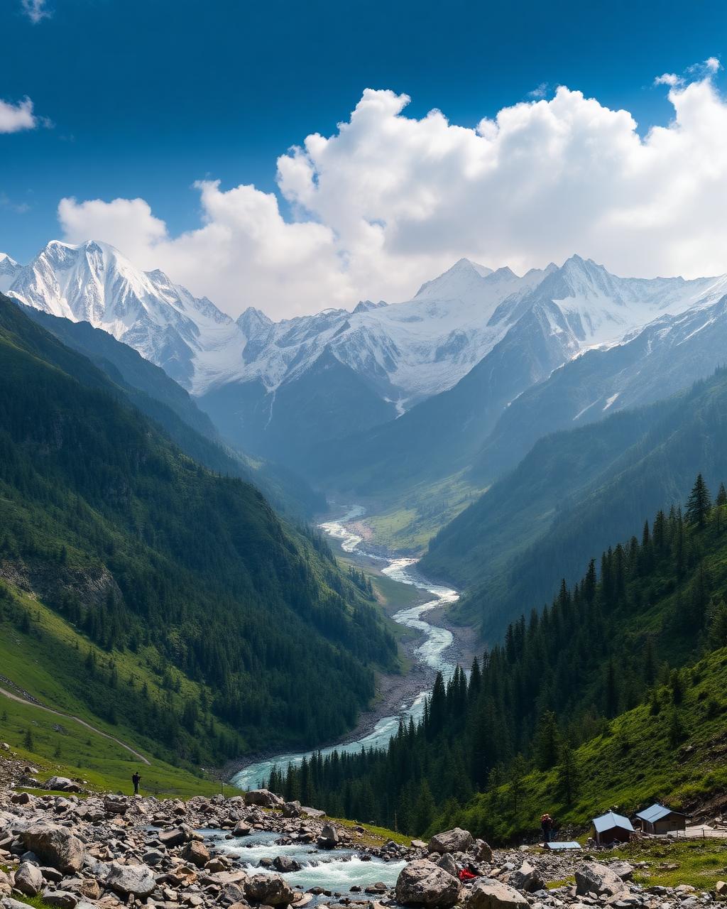 Hampta Pass mountain trail
